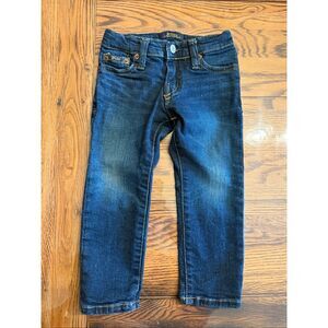 Polo Ralph Lauren Blue Denim Stretch Straight Leg Jeans Medium Wash Size 2T